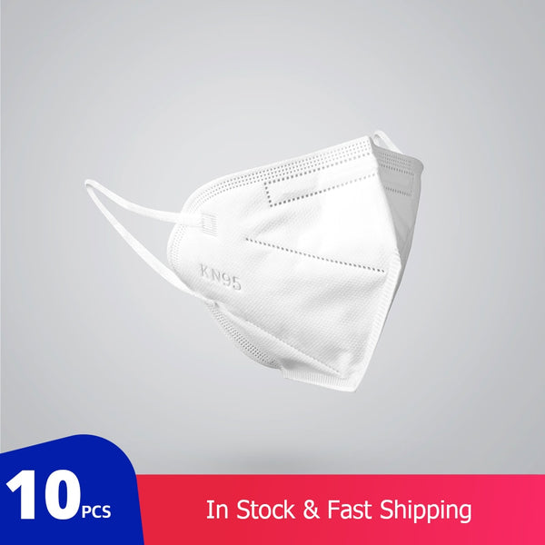 10 pcs kn95 dustproof anti-fog and breathable filtration mouth masks