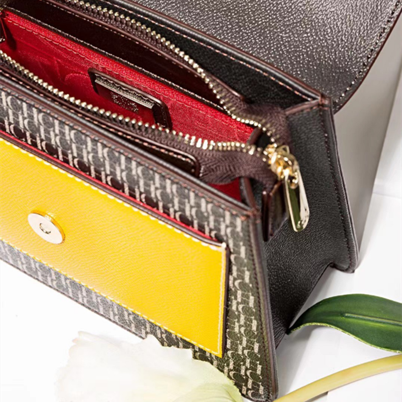 100% genuine leather ch printed bag for women luxury brand designer purses