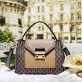 100% genuine leather patchwork handbags for women luxury designer purse a