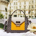 100% genuine leather patchwork handbags for women luxury designer purse b