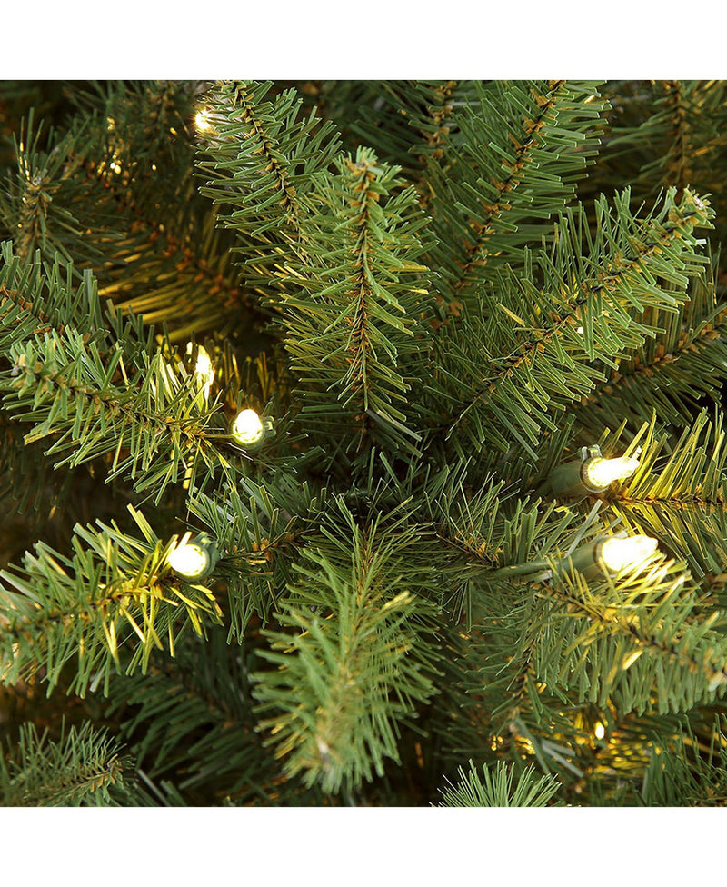 from 6.5ft to 10ft pre-lit franklin fir artificial christmas tree with 750 clear lights