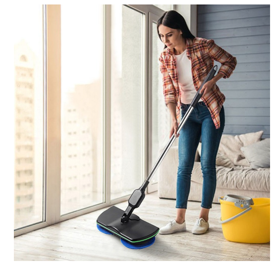 rechargeable all-round rotation floor cleaner mop electric rotary