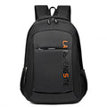 school backpack fashion multi-pocket, laptop bags classical shoulder bag orange