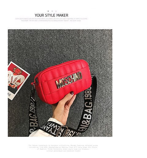 fashion all-match crossbody high quality slang purses and handbags sac red / 20-6-12cm
