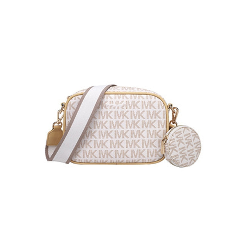 mk shoulder bag luxury brand designer ladies fashion small square bag white