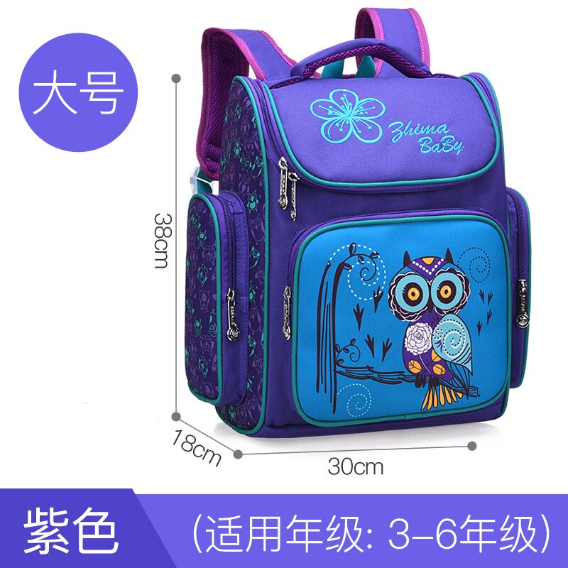 school bags for boys & girls, kids cartoon schoolbag primary school backpack large blue1