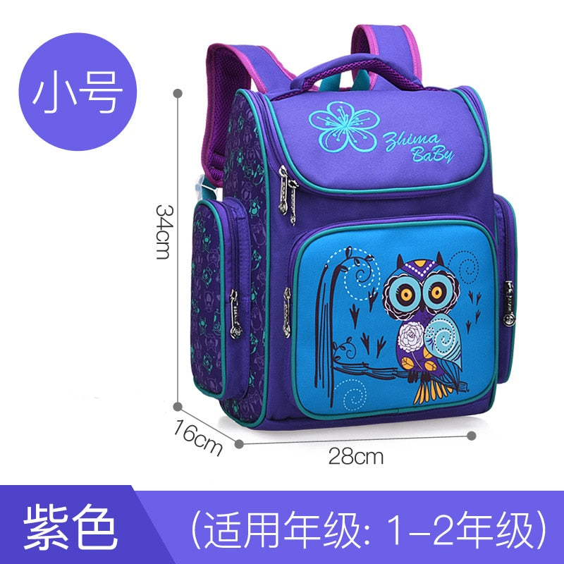 school bags for boys & girls, kids cartoon schoolbag primary school backpack small blue1