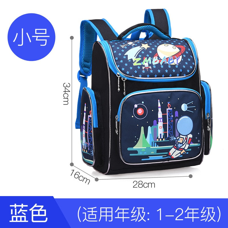 school bags for boys & girls, kids cartoon schoolbag primary school backpack small black