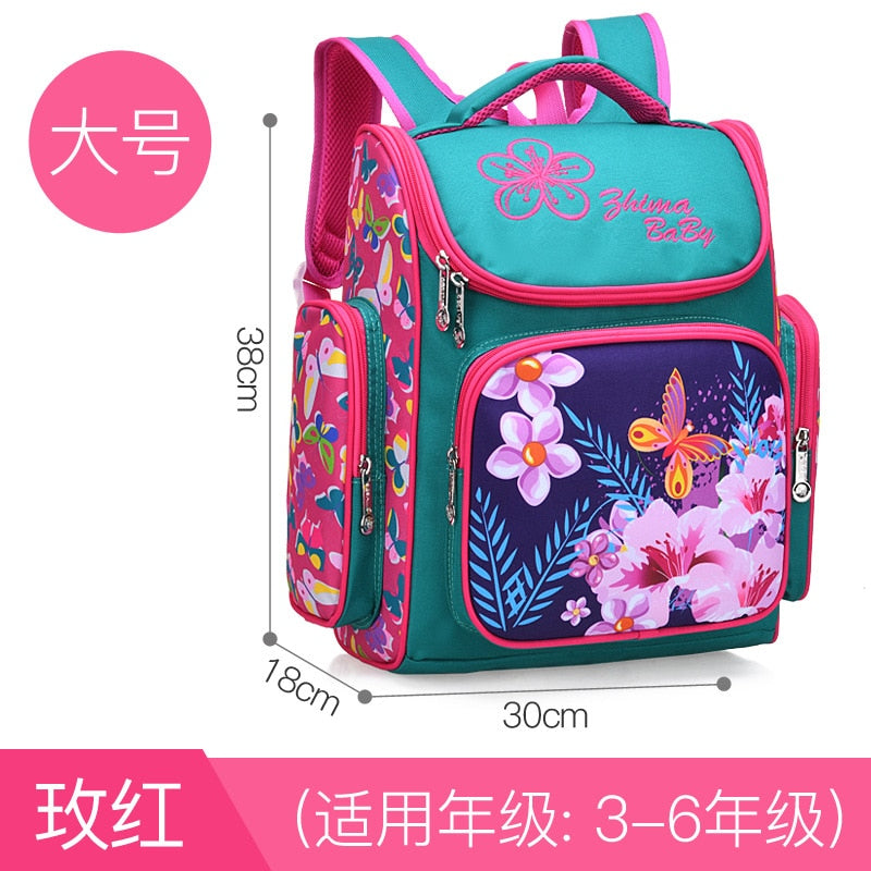 school bags for boys & girls, kids cartoon schoolbag primary school backpack large pink1