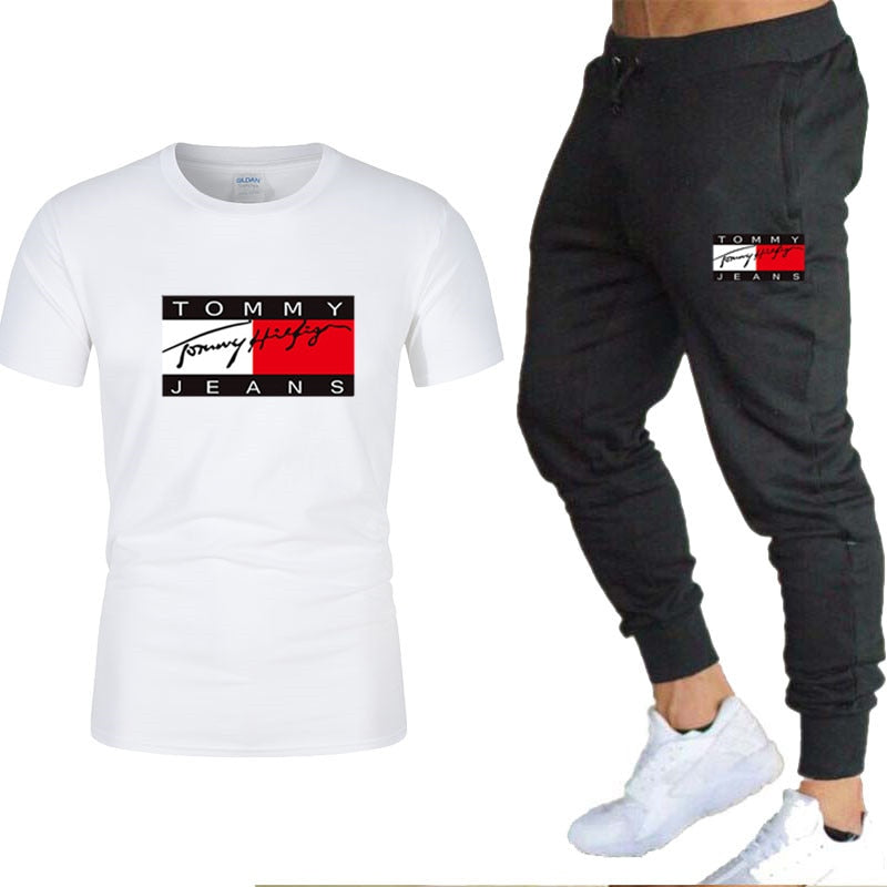 tommy hilfiger t-shirt and pants (two-piece)