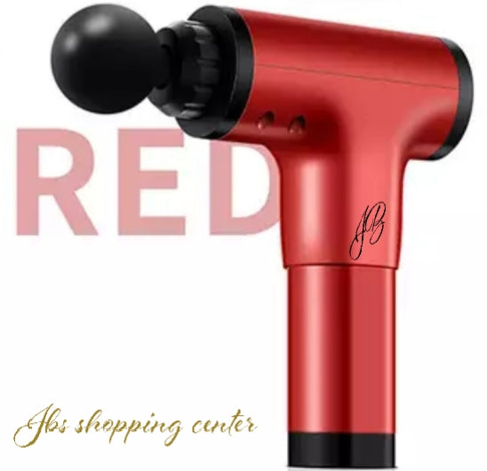 jb muscle massage rechargeable pain relief gun red