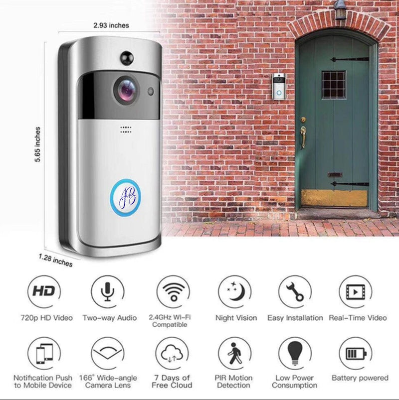 jb doorbell security camera w/ hd voice support app remote control