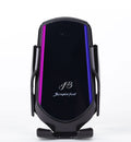 jb smart sensor car phone holder with fast wireless car charger black