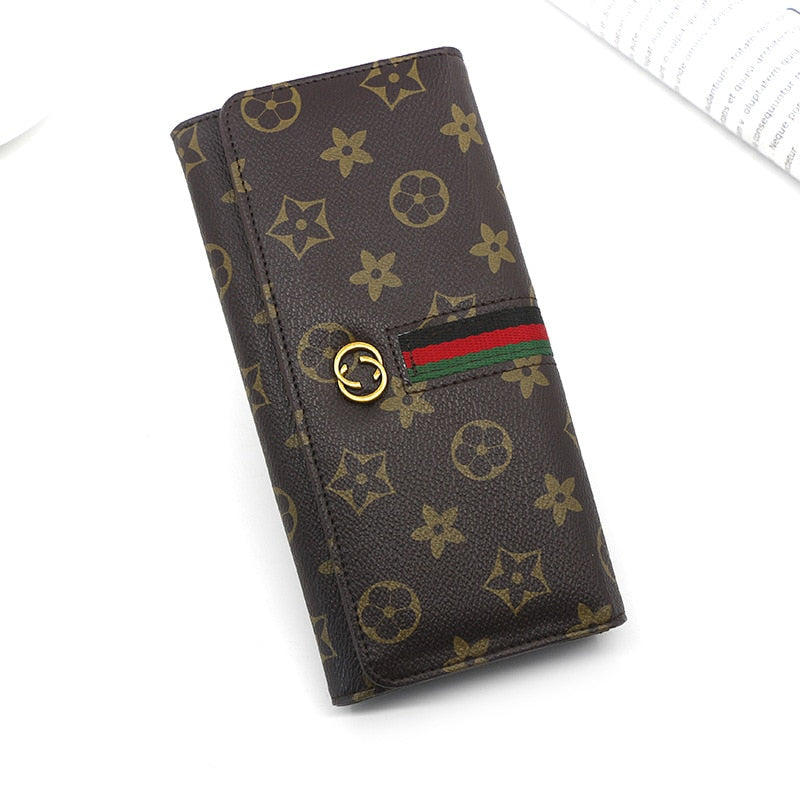 women's wallets & clutch bag coin purse zipper bag card holder 89 deep coffee