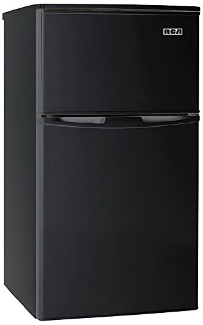 rca rfr835-black 3.2 cubc foot 2 door fridge and freezer black
