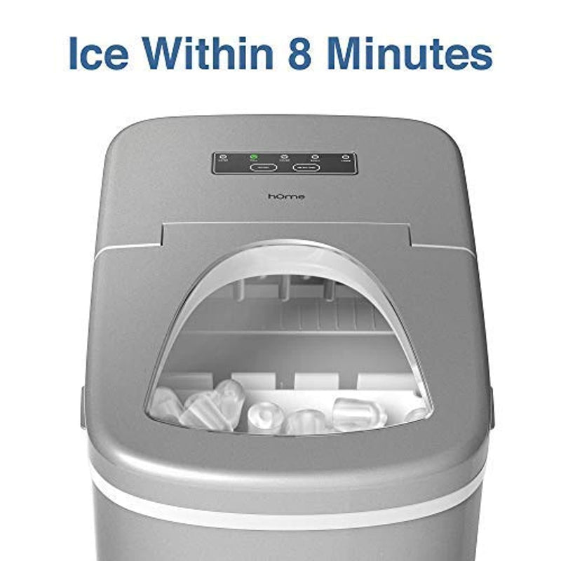 ice maker for countertop ready in 8mins- makes 26 lbs of ice per 24 hours