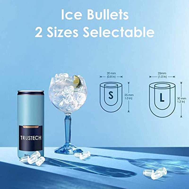 ice machine countertop, 9 ice cubes ready in 6 mins, 26 lbs in ice 24 hrs