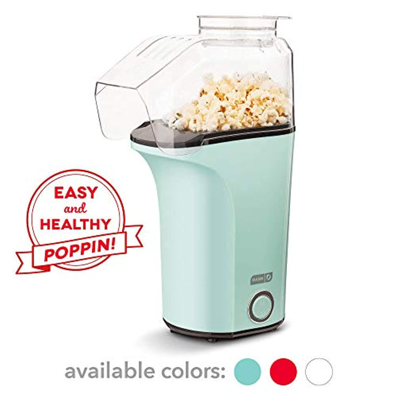 dash dapp150v2aq04 hot air popcorn popper maker with measuring cup