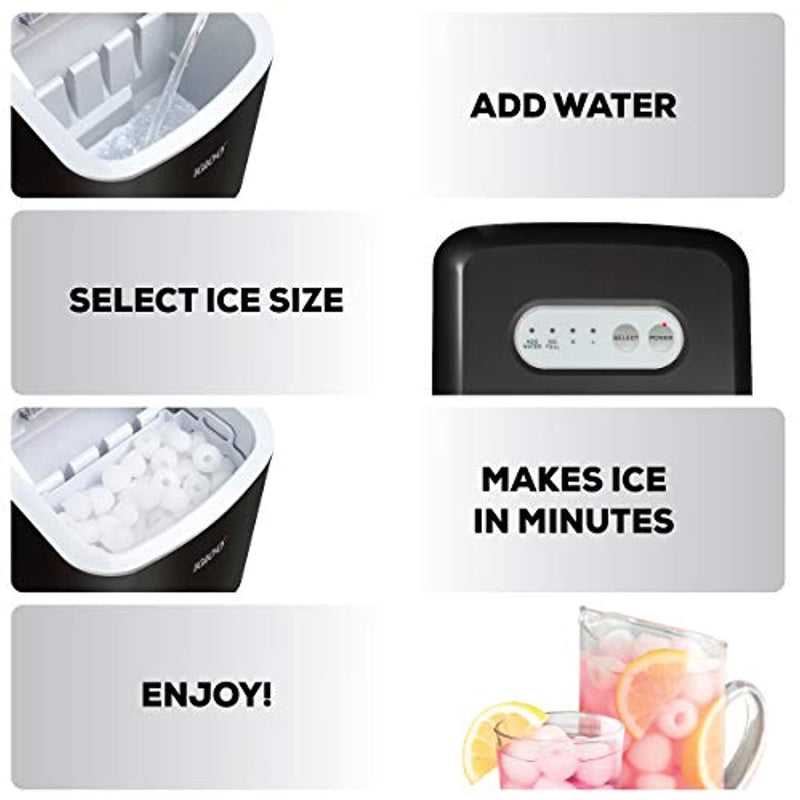 igloo iceb26bk portable electric countertop 26-pound automatic ice maker