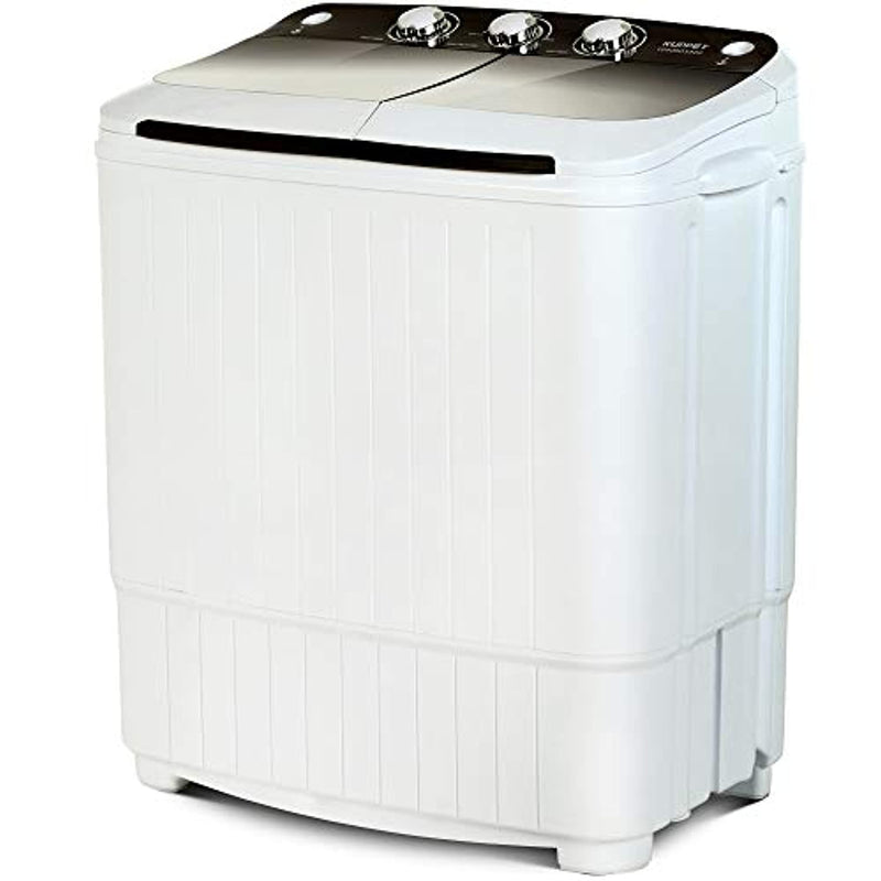 portable washing machine 16.5lbs compact twin tub wash&spin combo
