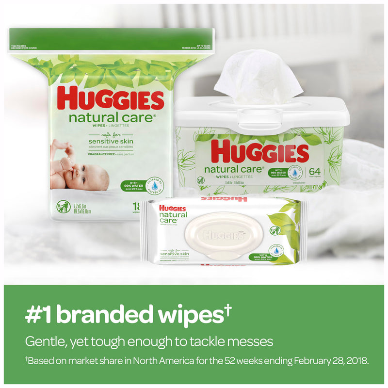 huggies natural care sensitive baby wipes 560