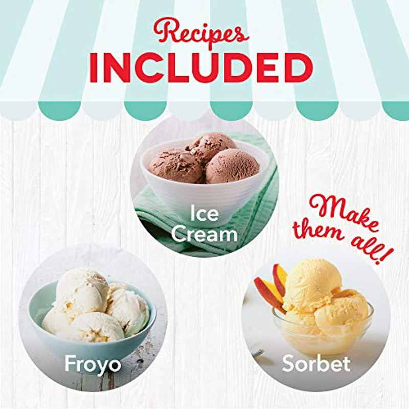 dash my pint electric ice cream maker machine for gelato, sorbet + frozen yogurt
