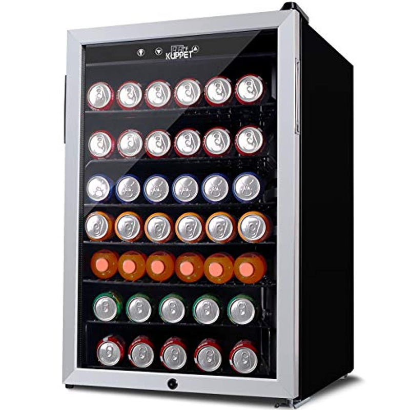150-can beverage cooler and refrigerator, small mini fridge for home, office or bar