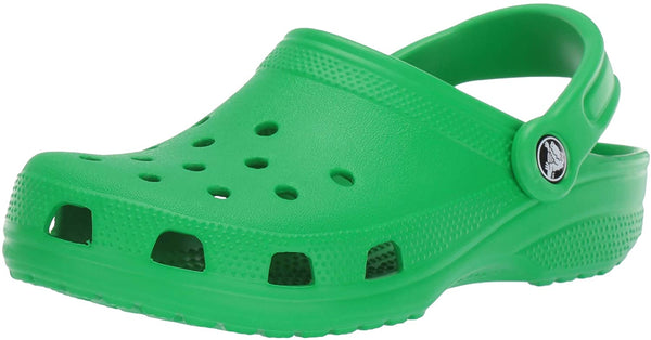 unisex crocs classic clog|comfortable slip on casual water shoe grass green
