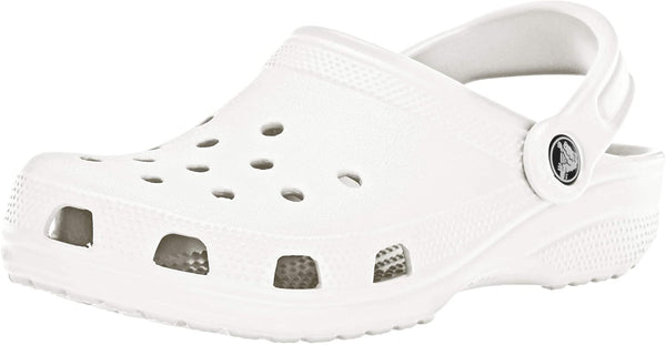 unisex crocs classic clog|comfortable slip on casual water shoe white