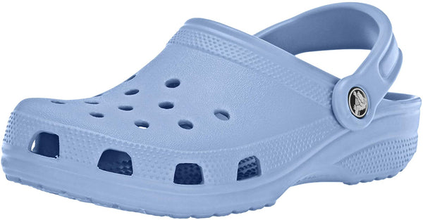 unisex crocs classic clog|comfortable slip on casual water shoe chambray blue
