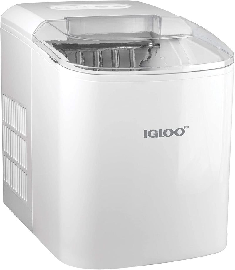 igloo iceb26bk portable electric countertop 26-pound automatic ice maker wht