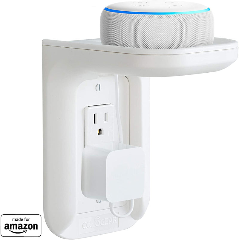 made for amazon outlet shelf for amazon echo speaker devices white