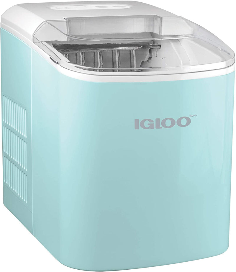 igloo iceb26bk portable electric countertop 26-pound automatic ice maker aqua
