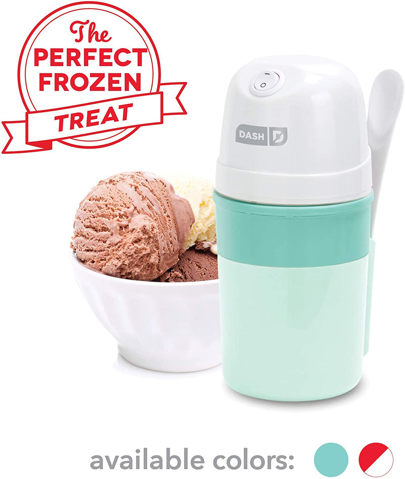 dash my pint electric ice cream maker machine for gelato, sorbet + frozen yogurt aqua