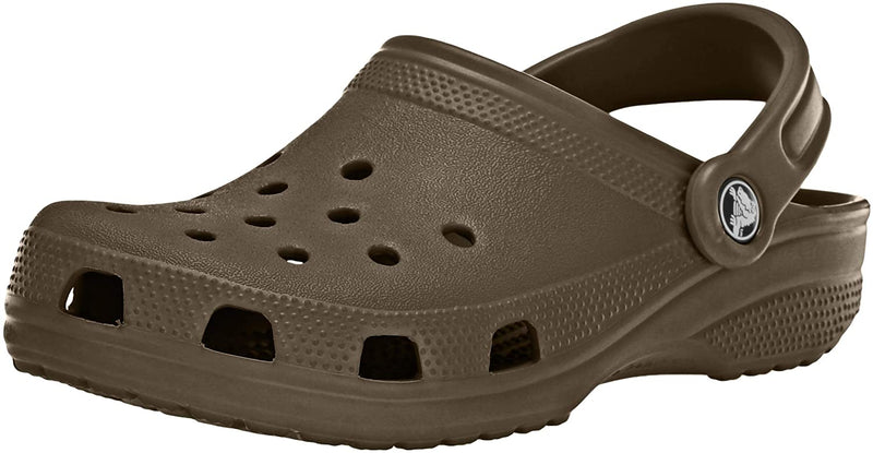 unisex crocs classic clog|comfortable slip on casual water shoe chocolate