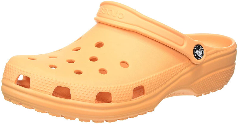 unisex crocs classic clog|comfortable slip on casual water shoe cantaloupe