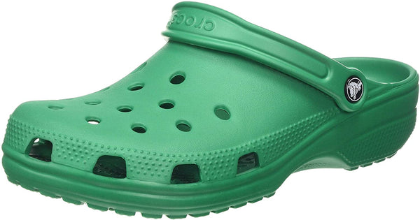 unisex crocs classic clog|comfortable slip on casual water shoe deep green