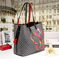 messenger high quality women purse & handbags large capacity casual totes black / 34-24-17cm