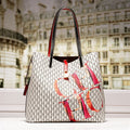messenger high quality women purse & handbags large capacity casual totes apricot / 34-24-17cm