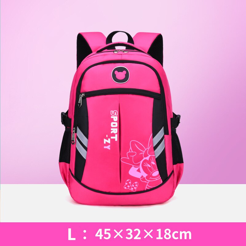 schoolbag for teenager girls & boys, high school waterproof 2 size backpack l rose