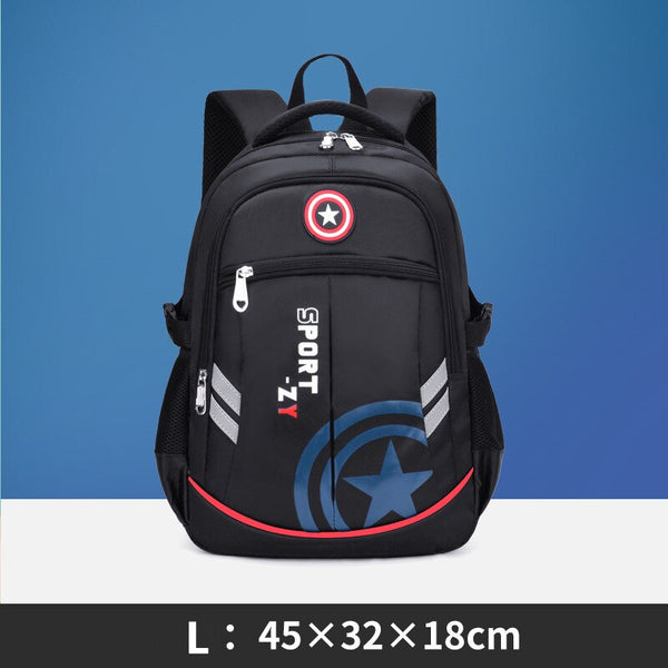 schoolbag for teenager girls & boys, high school waterproof 2 size backpack l black 1