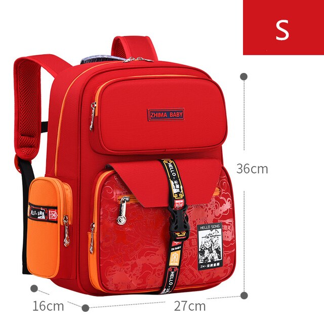 boys & girls 2 size school backpacks s red
