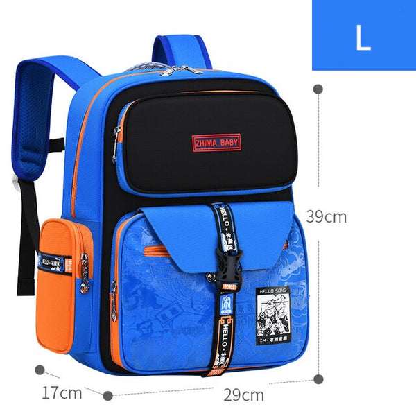 boys & girls 2 size school backpacks l  blue