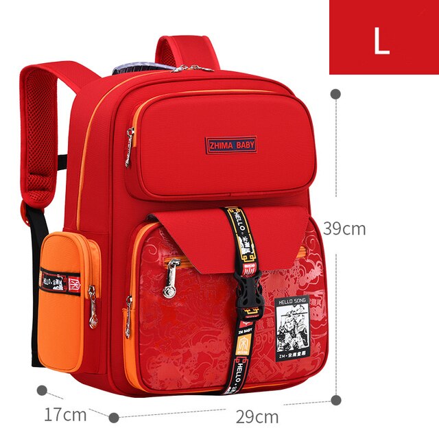 boys & girls 2 size school backpacks l red