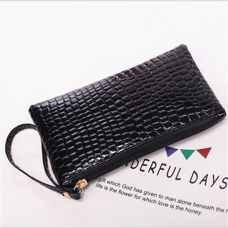 women leather handbags luxury ladies purse wallet blk