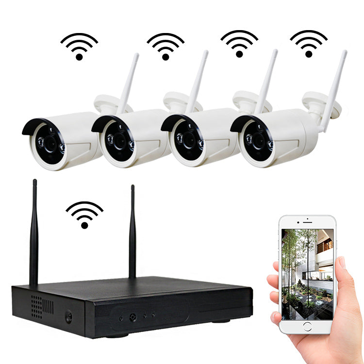 4ch 8ch 3mp 5mp wireless nvr kit camera p2p indoor outdoor ir night vision