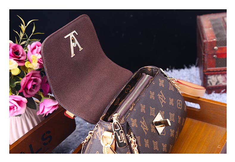 women leather handbag casual one shoulder messenger purse
