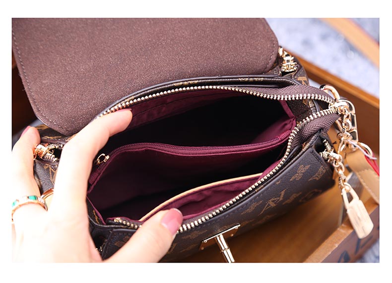 women leather handbag casual one shoulder messenger purse