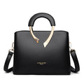 women high quality leather handbag casual crossbody shoulder black