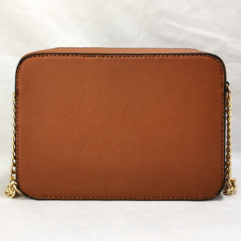 women's shoulder bag luxury bags classic design leather satchel purse brown